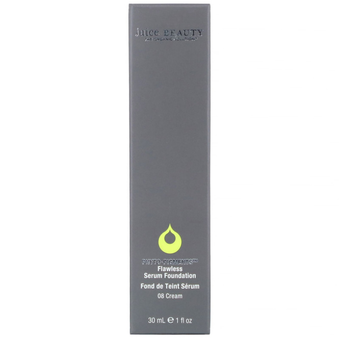 Juice Beauty, Phyto-Pigments, Flawless Serum Foundation, 08 Cream,  1 fl oz (30 ml)