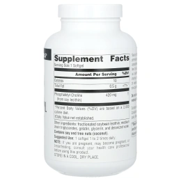 Source Naturals, Фосфатидилхолин, лецитин, 420 мг, 180 капсул