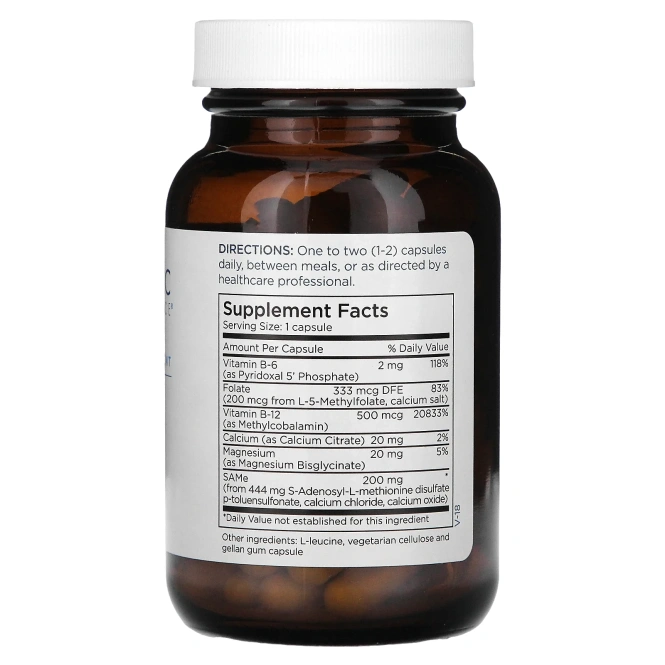 Metabolic Maintenance, Кофакторы метионина плюс, 200 мг, 60 капсул