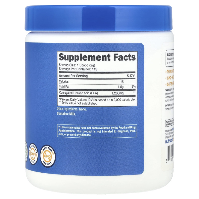 Nutricost, CLA, без добавок, 227 г (8,1 унции)