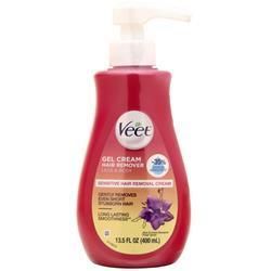 Veet, Гель-крем для удаления волос с Алоэ и цветком фиалки 13,5 жидких унций