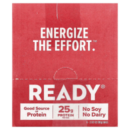 Ready, Протеиновые шарики, барбекю, 6 пакетиков по 80 г (2,82 унции)