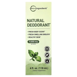 Micro Ingredients, жидкий хлорофилл, со вкусом свежей перечной мяты, 118 мл (4 жидк. унции)