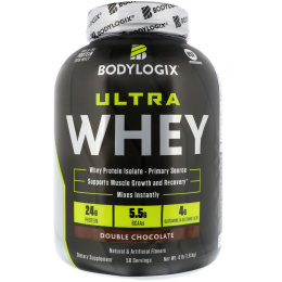Bodylogix, Ultra Whey, двойной шоколад, 4 ф. (1,8 кг)
