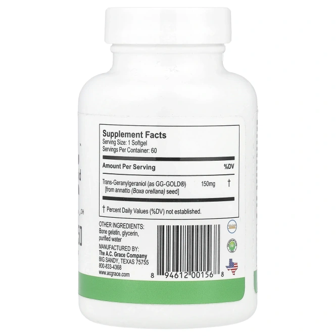 A.C. Grace Company, UNIQUE E-GG 150, 150 мг, 60 капсул, которые легко глотать