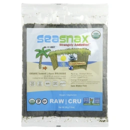 SeaSnax, Органические водоросли, 28 г (1 унция)