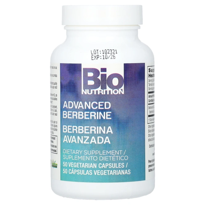 Bio Nutrition, Advanced Berberine, 50 вегетарианских капсул