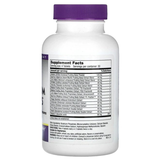 Mushroom Wisdom, Грибные императоры 120 таблеток