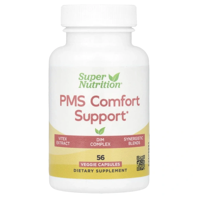 Super Nutrition, PMS Comfort Support, 56 растительных капсул