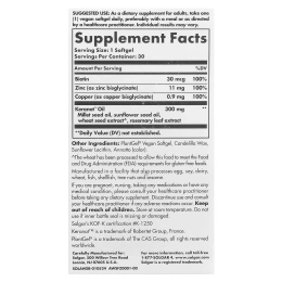 Solgar, Антивозрастное питание, для роста волос, 30 веганских капсул