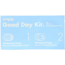 Unpa., Комплект "Хороший день", Очищающие диски и увлажняющие диски, Комплект из 6 штук