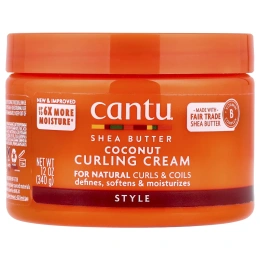 Cantu, масло ши, крем для вьющихся волос с кокосом, 340 г (12 унций)