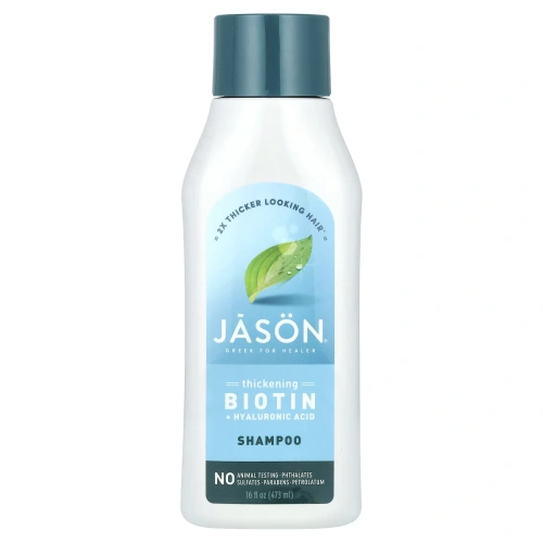 Jason Natural, Шампунь с биотином и гиалуроновой кислотой 16 жидких унций