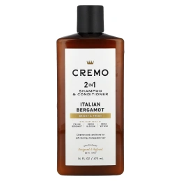 Cremo, Шампунь и кондиционер 2 в 1, итальянский бергамот, 473 мл (16 жидк. Унций)