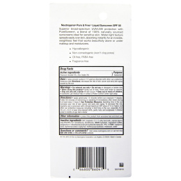 Neutrogena, Чистый и свободный жидкий солнцезащитный крем, фактор защиты от солнца SPF 50, 1,4 жидк. унц. (40 мл)