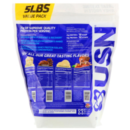 USN, 100% высококлассный сывороточный белок + белок, ванильное мороженое, 2,27 кг