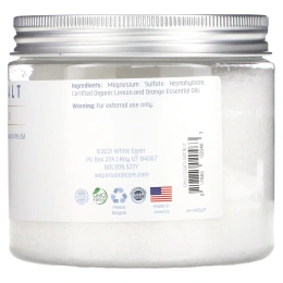 White Egret Personal Care, Английская соль, цитрусовая, 16 унц. (454 г)