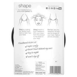 Scunci, Гибкий обруч No Slip Grip, 1 штука