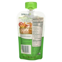 Sprout Organic, Детское питание, этап 3, тыква, яблока, красная чечевица с корицей, 113 г