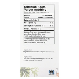 Uncle Lee's Tea, Органический бамбуковый чай, мята, без кофеина, 18 чайных пакетиков, 28,8 г (1,02 унции)