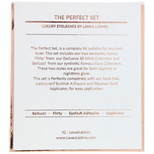 Lavaa Lashes, The Perfect Set, комплект, 1 шт.