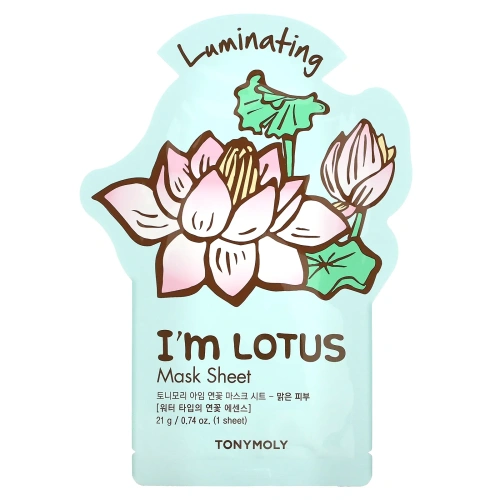 Tony Moly, I'm Lotus, Luminating Mask Sheet, 1 Sheet, 0.74 oz (21 g)