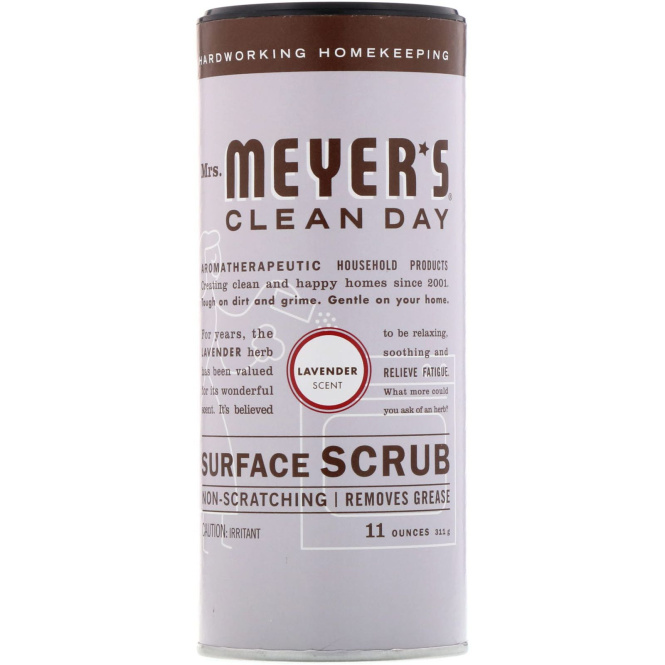 Mrs. Meyers Clean Day, Скраб для поверхностей, лавандовый аромат, 11 унций (311 г)