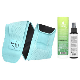 Sports Research, Sweet Sweat, триммер для талии Paige Hathaway, XL / XXL, синий, набор из 3 предметов