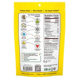 Natierra, органический сублимированный ананас, 43 г (1,5 унции)