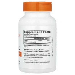 Doctor's Best, Витамин C с Quali-C, 500 мг, 120 вегетарианских капсул
