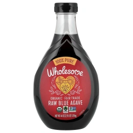 Wholesome Sweeteners, Органическая необработанная голубая агава, 1,25 кг (44 унции)
