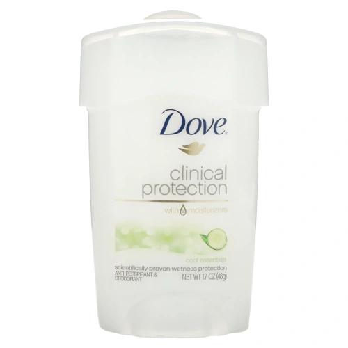 Dove, Clinical Protection, дезодорант-антиперспирант, «Прохлада», 48 г (1,7 унции)
