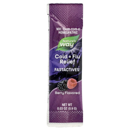 Nature's Way, Umcka®, средство от простуды и гриппа, для детей от 6 лет, с ягодами, 6 упаковок, по 10 пакетиков