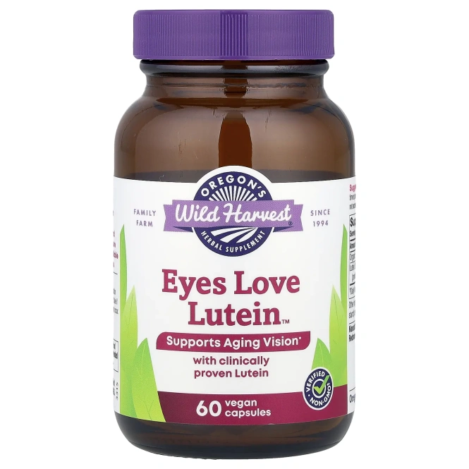 Oregon's Wild Harvest, Eyes Love Lutein ™, 60 веганских капсул