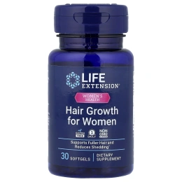Life Extension, Women's Health, средство для роста волос для женщин, 30 капсул