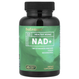 BioEmblem, NAD+, 45 растительных капсул