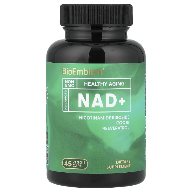 BioEmblem, NAD+, 45 растительных капсул