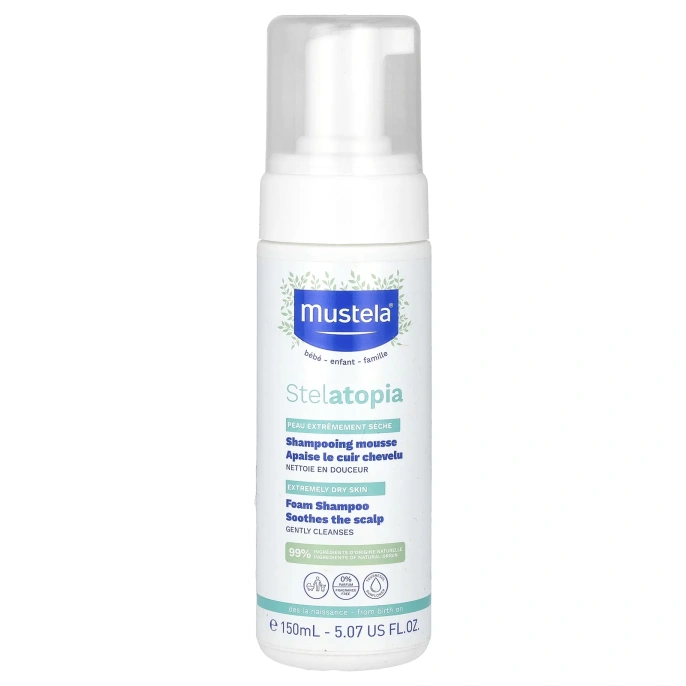 Mustela, Stelatopia, шампунь-пенка, 150 мл (5,07 жидк. унц.)