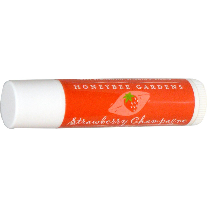 Honeybee Gardens, Бальзам для губ, клубника шампанское .15 унций