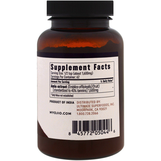 Ojio, Порошок амла, 100 г (3,53 жид. ун.)