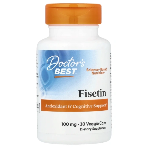 Doctor's Best, физетин с Novusetin, 100 мг, 30 вегетарианских капсул