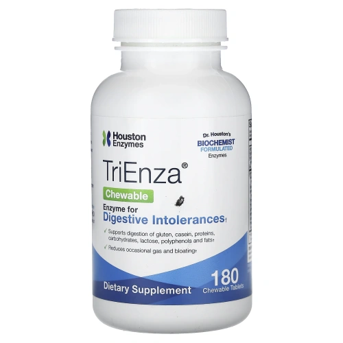 Houston Enzymes, TriEnza жевательные, 180 жевательных таблеток