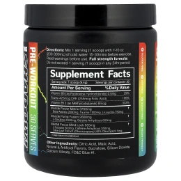 JNX Sports, The Shadow! ®, предтренировочная добавка, кислая конфета, 282 г (9,9 унции)