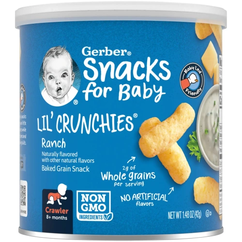 Gerber, Lil' Crunchies, Ranch, Crawler, 1.48 oz (42 g)
