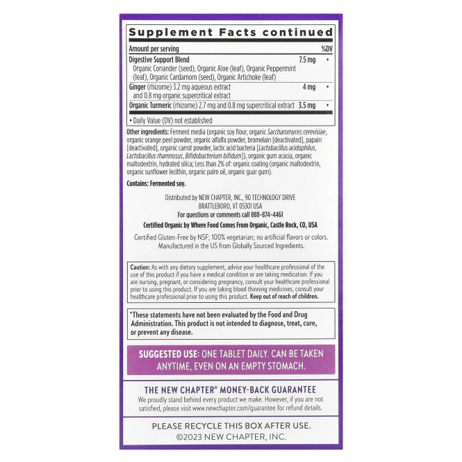 New Chapter, One Daily Every Woman's ™, мультивитамины 40+, 96 вегетарианских таблеток