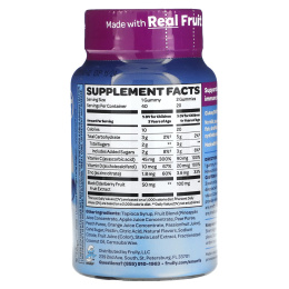 The Smurfs, жевательная добавка для укрепления иммунитета, для детей от 3 лет, ягодный вкус, 40 жевательных конфет