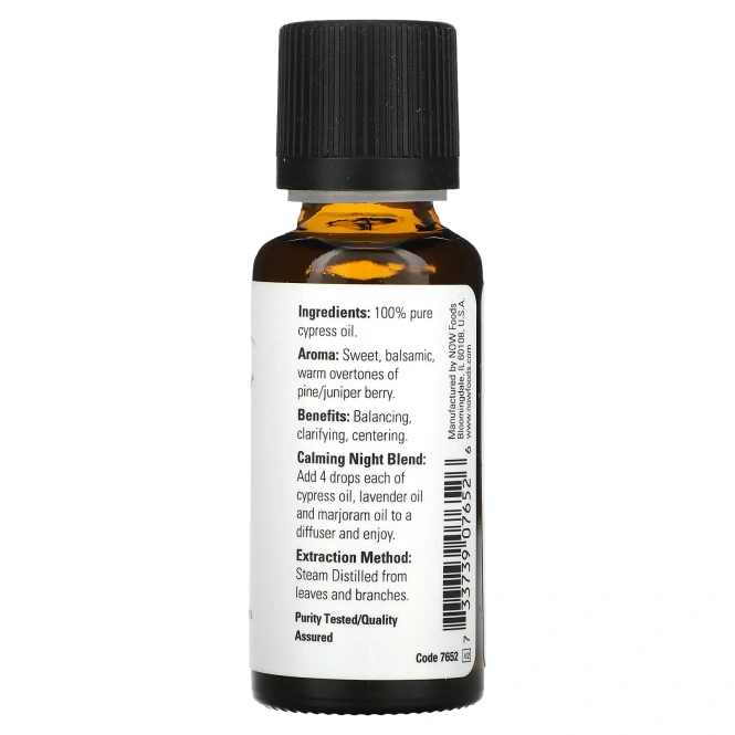 Now Foods, Эфирные масла, Кипарис, 1 ж. унц.(30 мл)