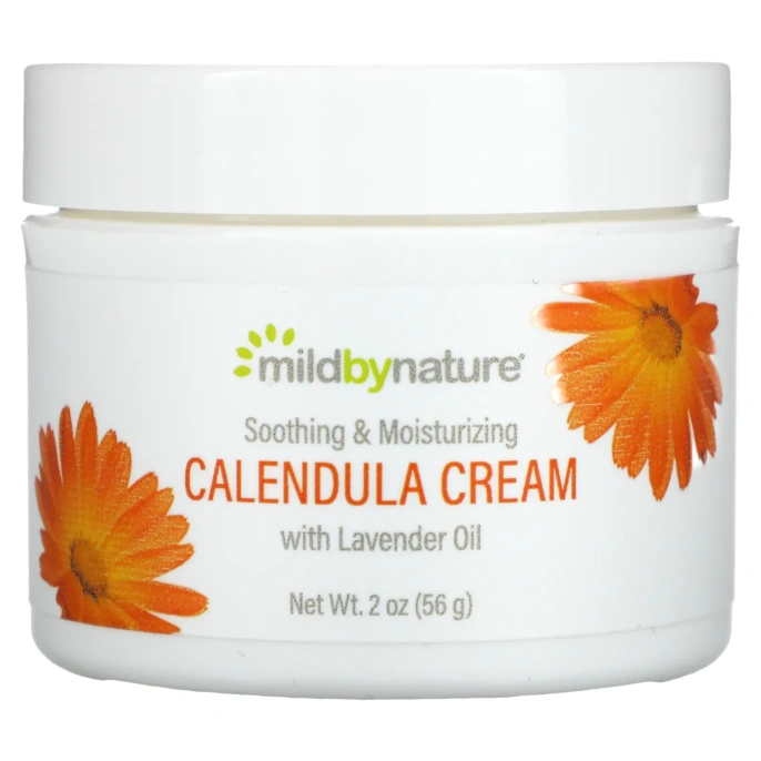 Mild By Nature, Крем с календулой, 2 жидких унции (59 мл)
