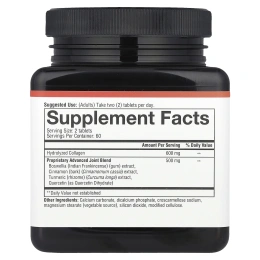 Youtheory, коллаген для суставов, улучшенная формула с босвеллией, 120 таблеток