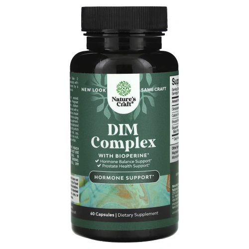 Nature's Craft, DIM, комплекс с BioPerine, 60 капсул